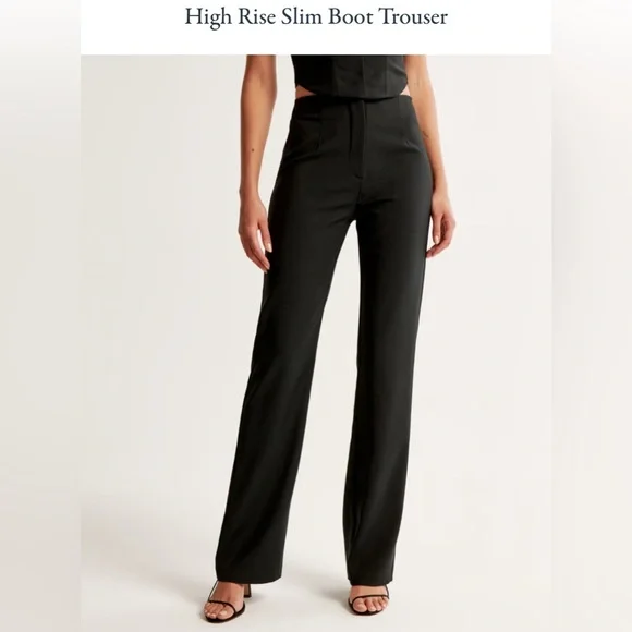 Abercrombie High Rise Slim Boot Trouser, Size 26 short - Picture 1 of 3
